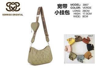 bolsa de ombro com porta moedas sorriso oriental